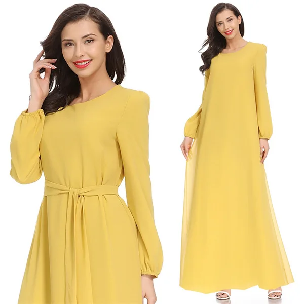 Casual Dress Clothes Maxi Dress Club Party Cloth Long Evening Party Wear Gown Turkey Dubai Ladies Long Sleeve Maxi Dress