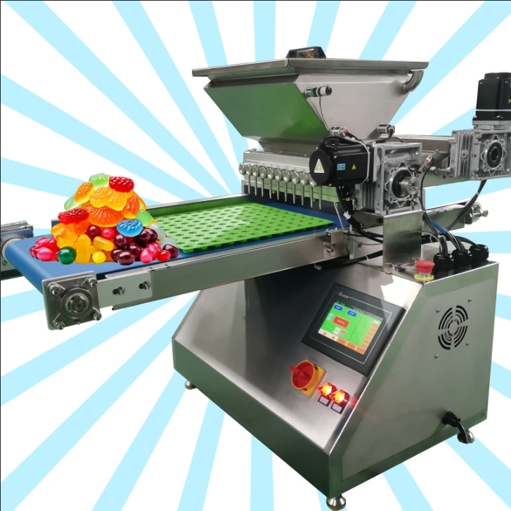Automatic Sweet A Mini Small Chocolate Jelly Bean Soft Gummy Bear Hard Candy Making Maker Counting Fill Depositor Snack Machines