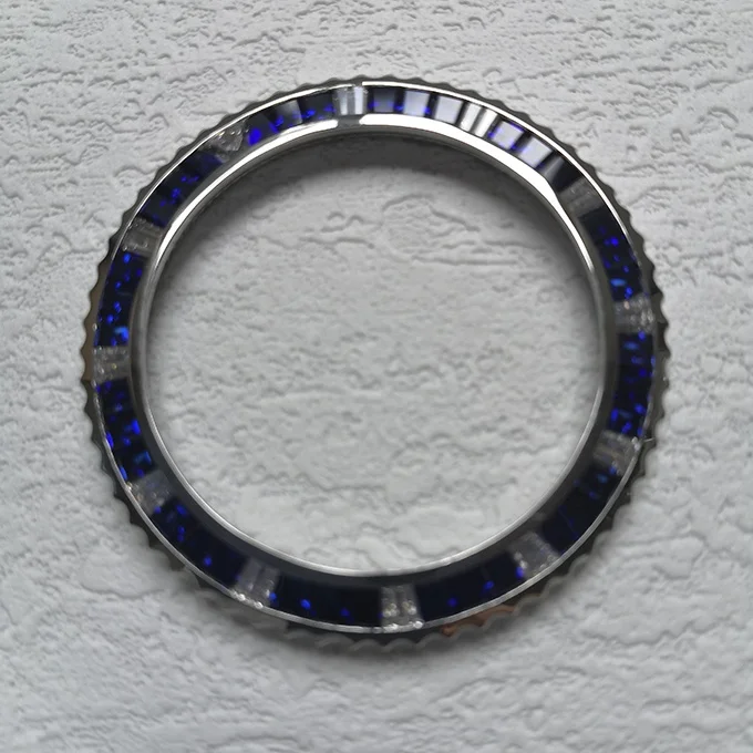 Premium VVS D Moissanite Diamond Watch Bezel for brand watch , Mechanical, and Quartz Watches