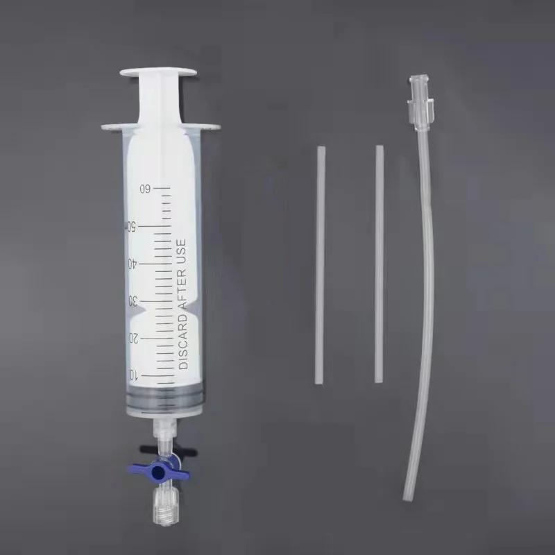 Cycling Tubeless Tire Sealant Injector 60ml Syringe Kit for Mtb Road Bike