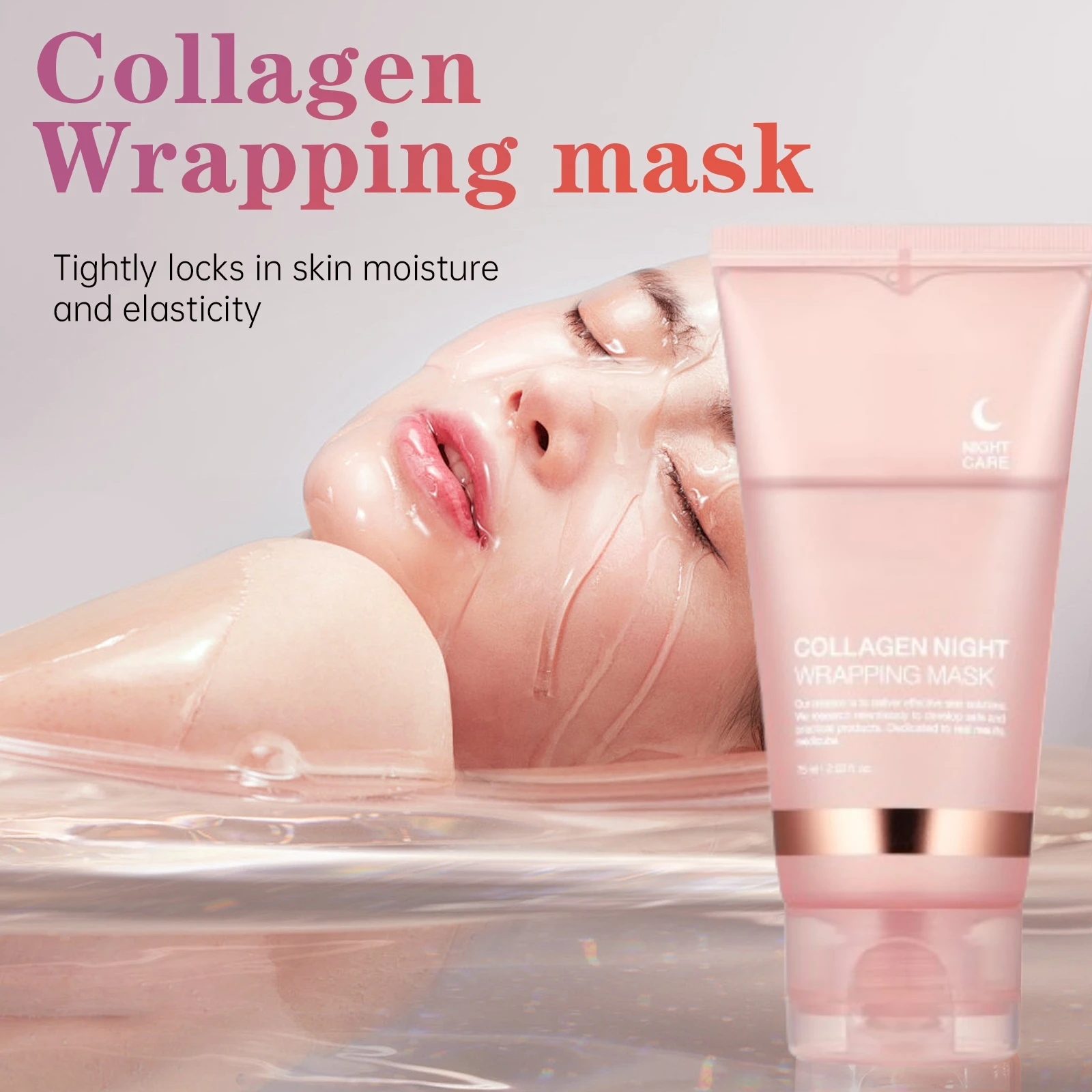 Wholesale Korean Hydrolyzed Collagen Overnight Wrapping Peel Off Facial peel-off face night Mask Collagen masked face Skin Care