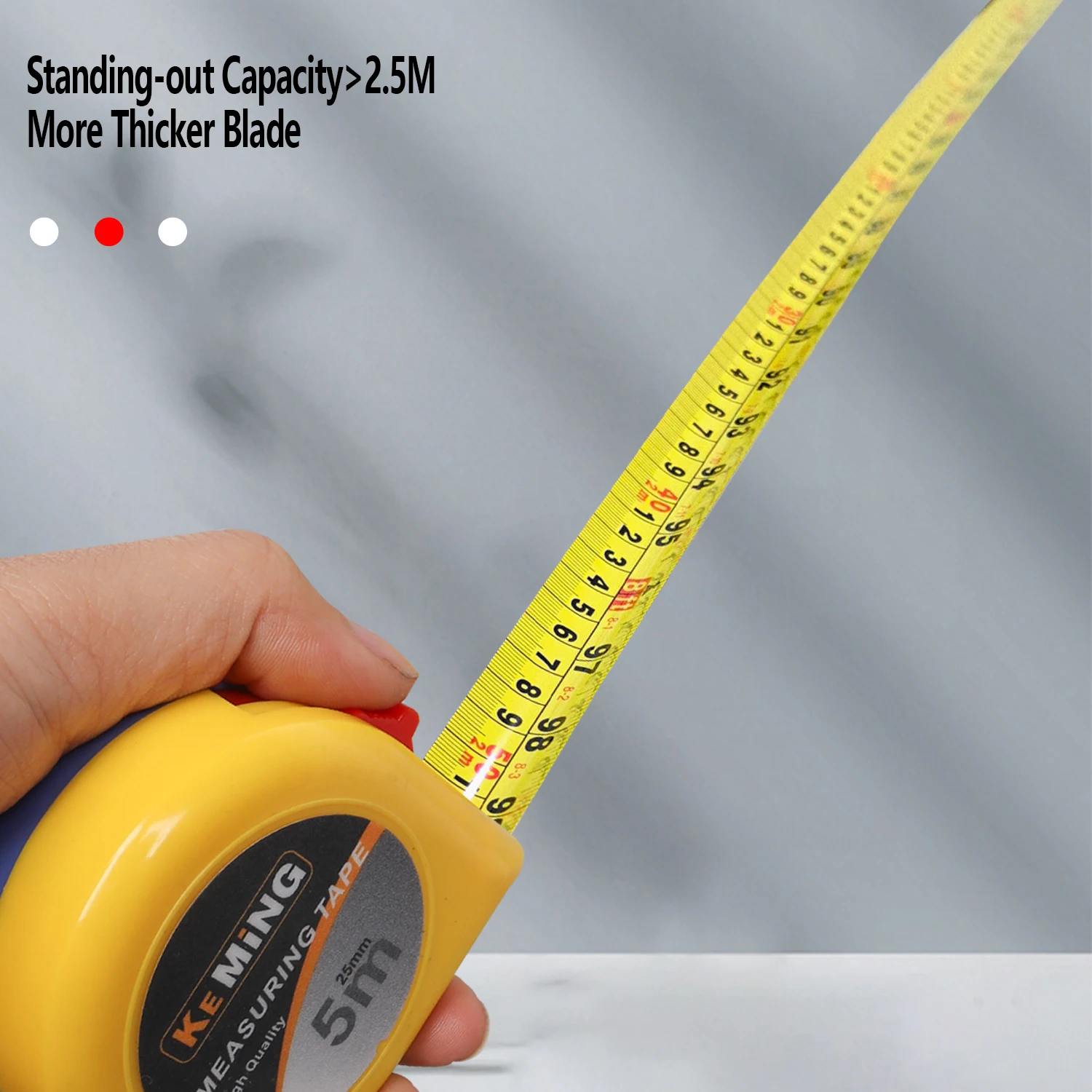Heavy Duty Tool Tape Measure Double Color Construction Ruler Tapeline Retractable Ruler Steel Factory Wholesale Measuring Tape
