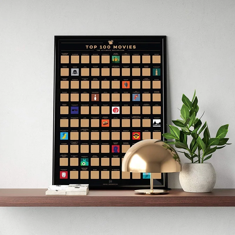 Best Seller OEM Scratch Off Poster Top Anime Scratch Off Poster of All Time Bucket List Scratch Off Poster