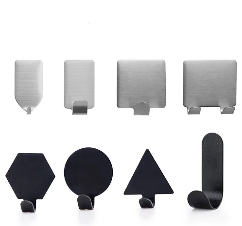 Stainless Steel Self Adhesive Wall Hanging Hooks Sticky Hook