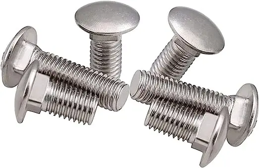M3.5 M5 M8 Round Head Square Din603 Stainless Steel 304 316 Bolted Cable Lug Carriage Shear Latch Bolt