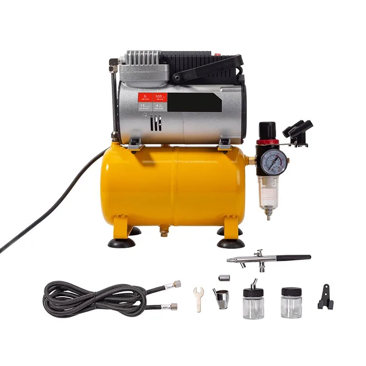
120v/220v 3L portable airbrush compressor for Multi Purpose for Spraying Cake Decorating Tattoo Nail Craft Painting 