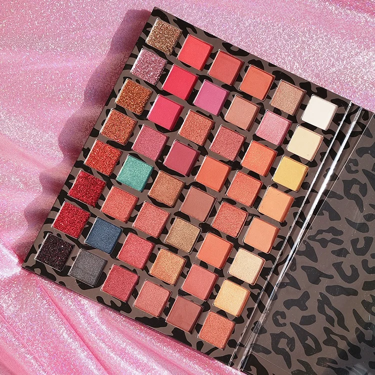 
Latest Makeup Products 48 Color Shimmer Matte Glitter Eyeshadow Palette With Cardboard Packaging 