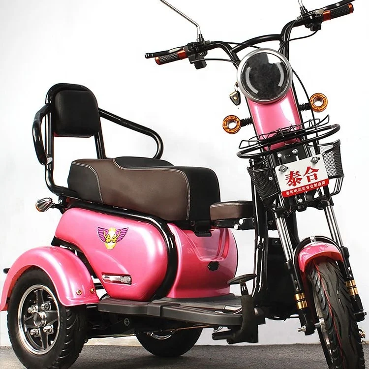 Vietnam most popular  hot selling three seats baby seat  electric tricycles three wheels biycles