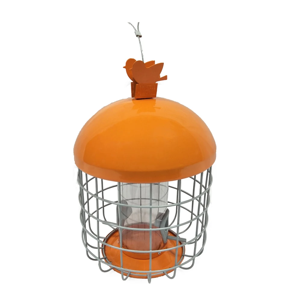 Наружная вешалка с защитой от белки/перегородка металлическая проволочная клетка дикая кормушка для птиц двойными отверстиями кормления пластиковая трубка