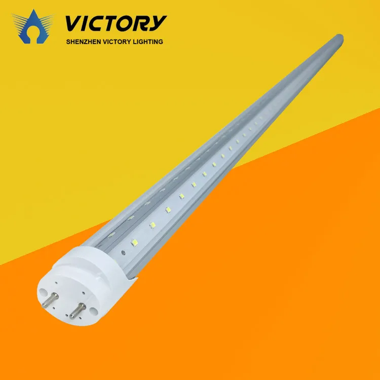 Double Sides Led Lights 85-265V 8FT 60W Base Rotatable G13 R17d  V-shape led tube light