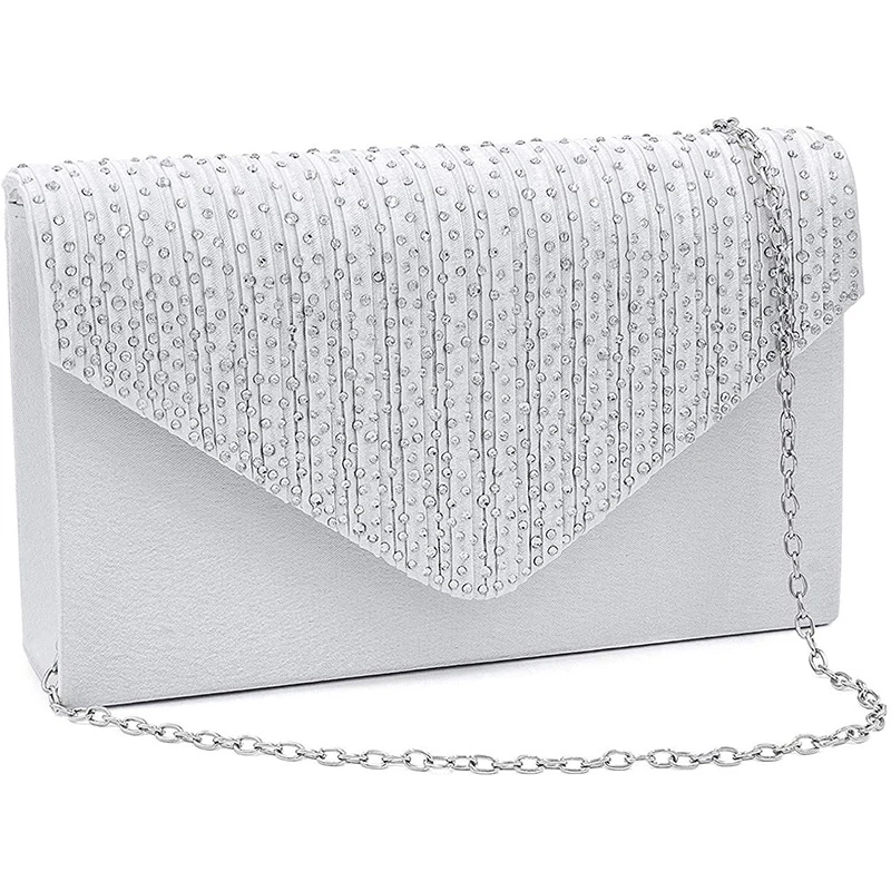 2021 New Rhinestone Women Ladies Clutch Bag Small Crossbody Chain Luxury Diamond Evening Bags