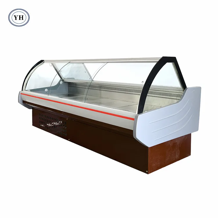 custom supermarket deli open case meat cooler display case