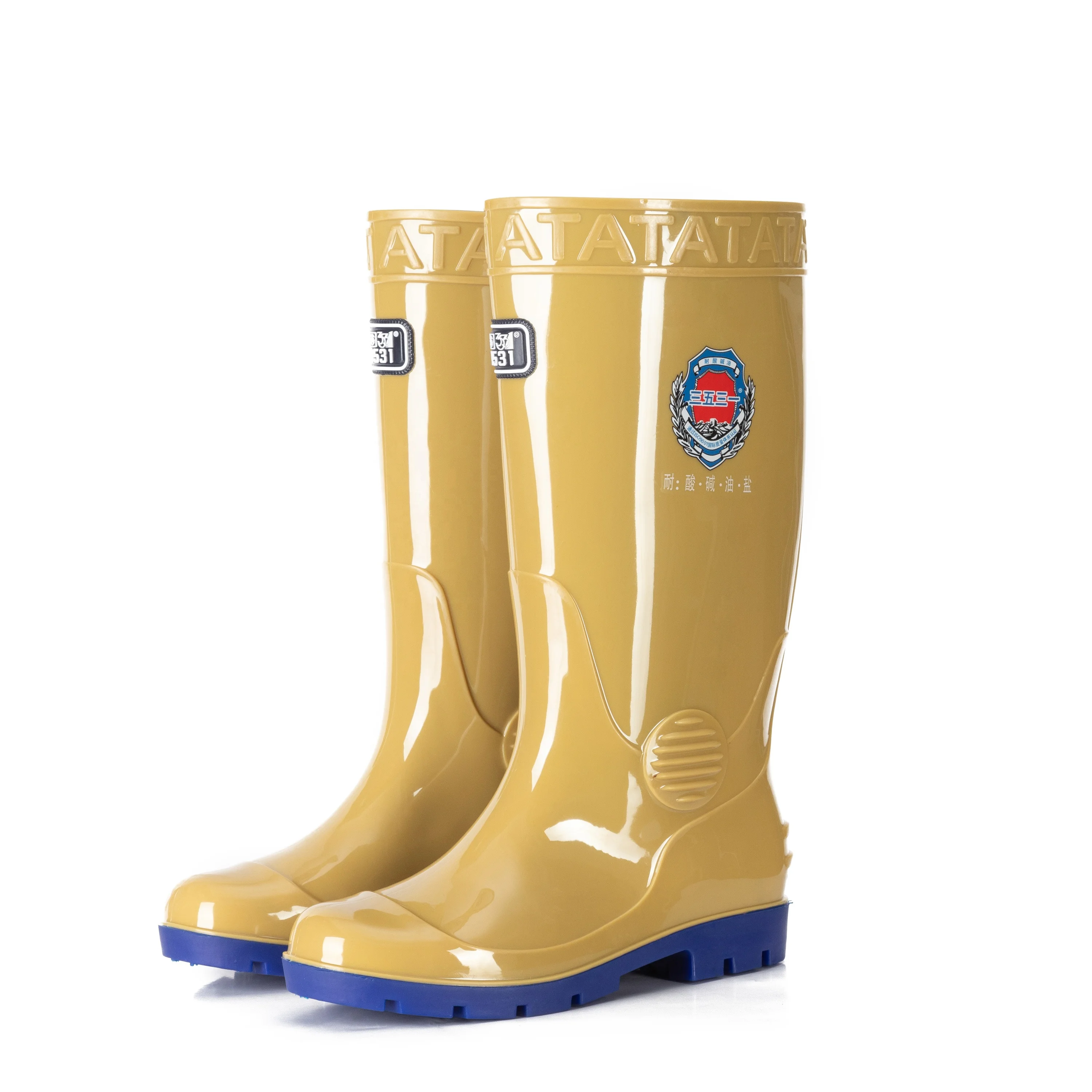 Adult Men PVC Industrial Work Rain Boots Wholesale