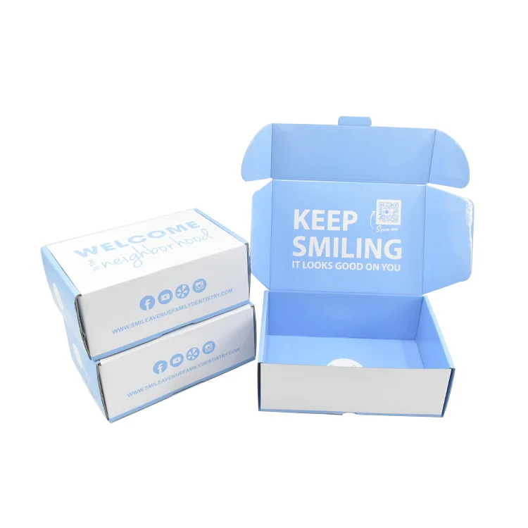 Custom Printed Folding Mailer Packaging Paper Case Corrugated Shipping Box