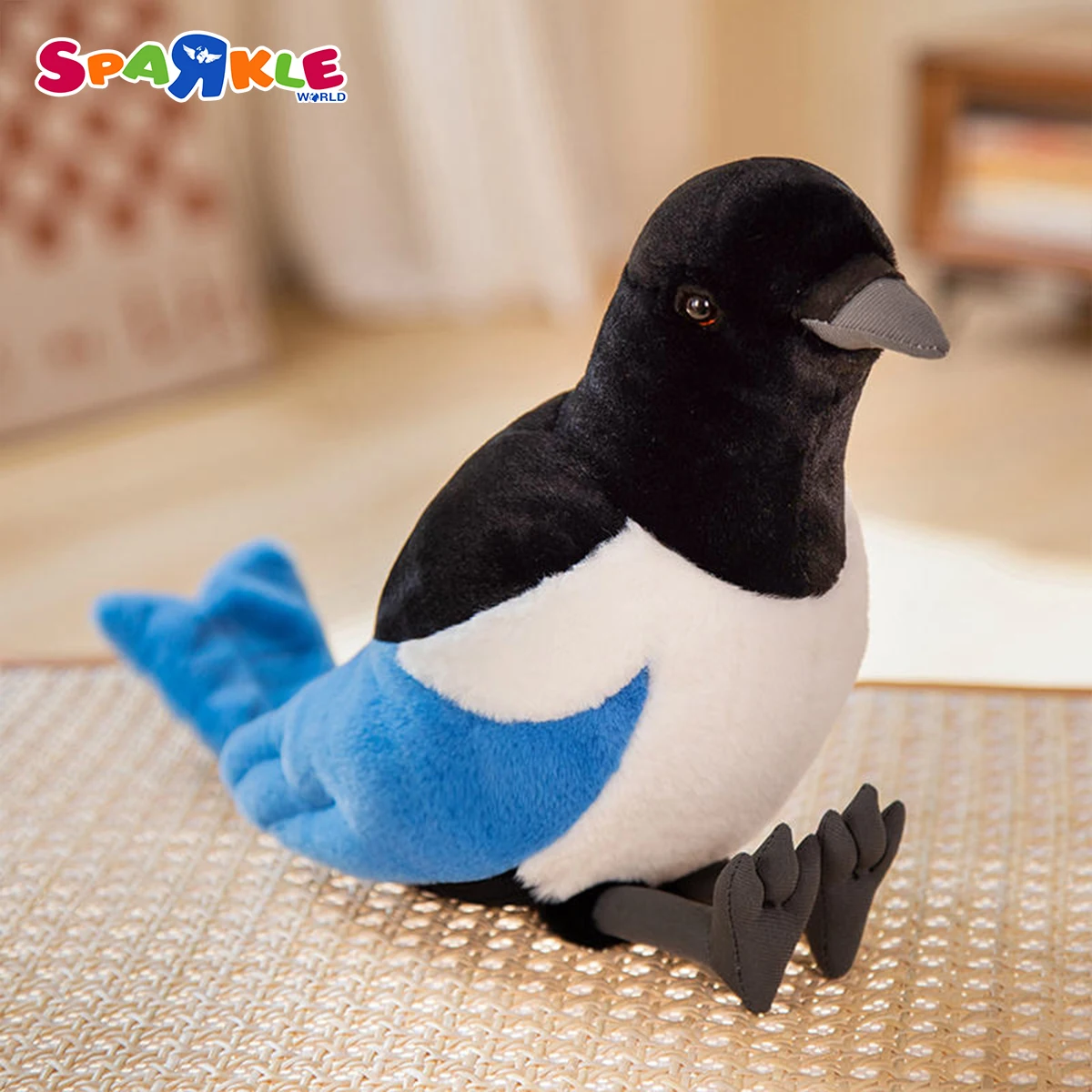 Simulation Pigeon Doll Bird Doll Small White Dove Magpie Stuffed Toy Children Gift Doll Wholesale
