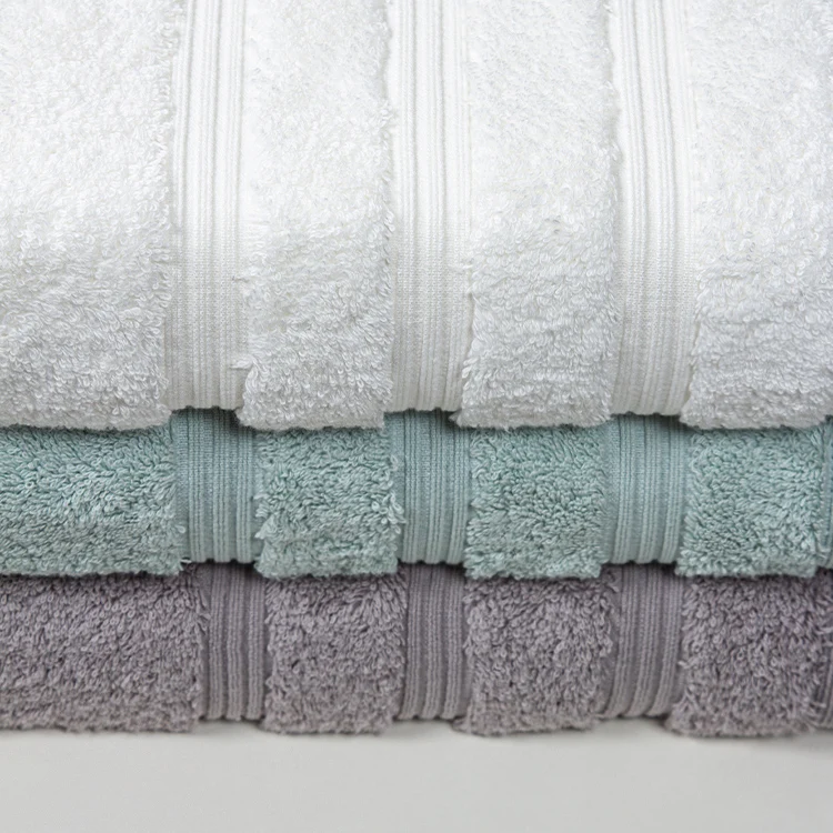 Custom Home Hotel Solid Color Face Towel Hand Towel 100% Cotton Bath Towel Sets