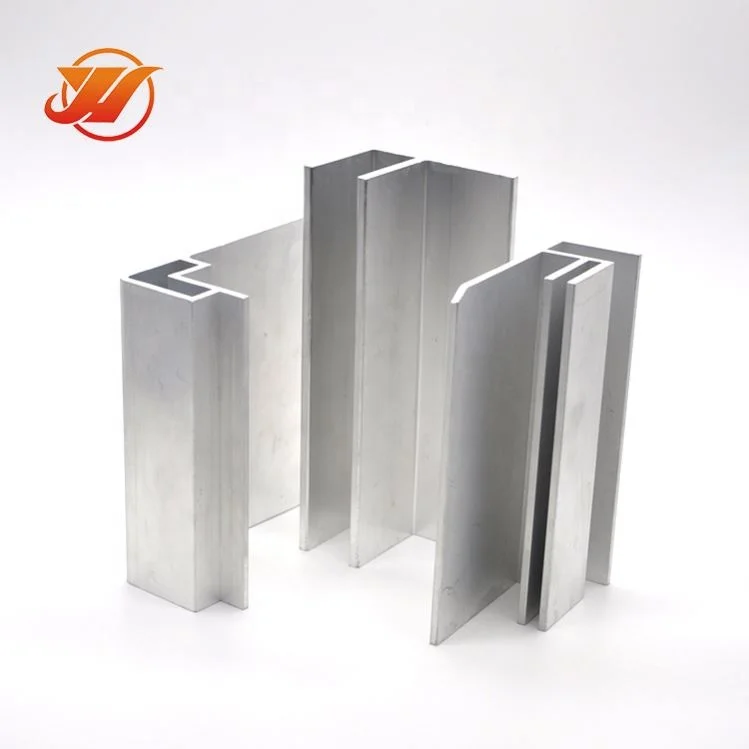 Wardrobe hanging hanger rail profile parts Anodized for furniture for c and u channel Sliding Door Window Aluminum