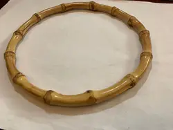 natural bamboo root, bamboo whip Fashionable bamboo ring, handbag pull ring,