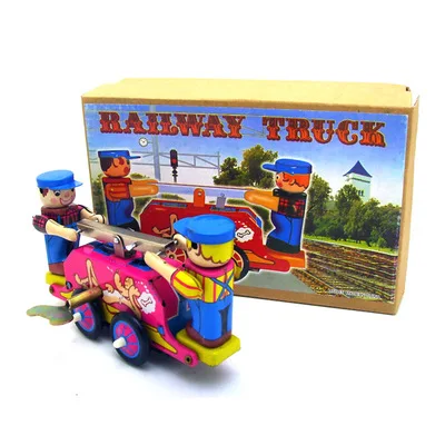 Decoration Items Trigger Wind Up Tin Toy Desktop Gift