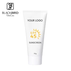 ODM PEM Private Label Sunscreen Cream Custom Unseen Physical Organic Natural  Sun Block  Snail UV Camera Spf 50 45 Sunscreen