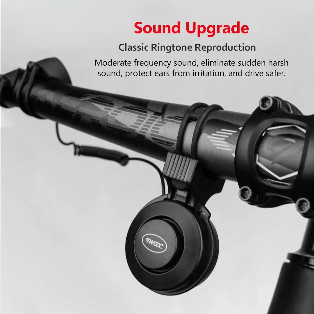 Youpin TWOOC Bike Electronic Loud Horn 50-100db Warning Safety Electric Bicycle Handlebar Alarm Ring Bell