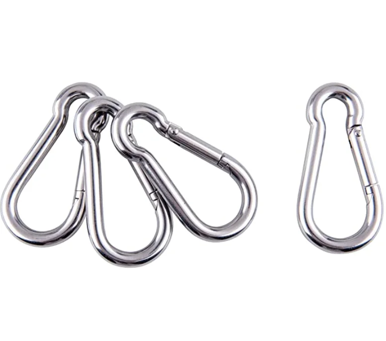 Outdoor hook Carbon Steel DIN5299 Galvanized Spring Snap Hook A2 Carabiner 6*60mm