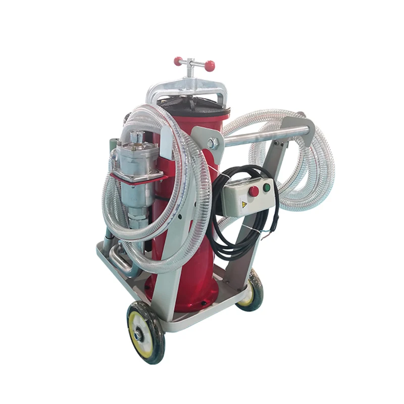 used engine oil recycling machine LYJ-63*10 movable waste oil filter machine
