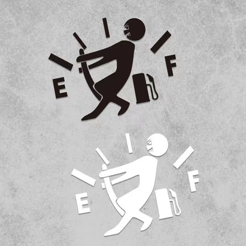 High quality Car Stickers High Gas Guzzler Auto Decoration Decals Angry Boys Adjusting Fuel Gauge Fuel Gauge Empty Stickers