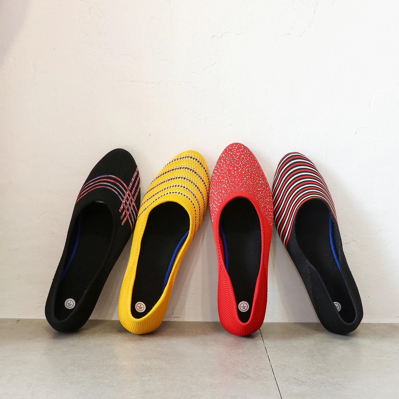 Wholesale Shoes Zapatos Mujeres Women Casual Ladies Flat Shoes Mesh Slip On Flats Shoes Ladies