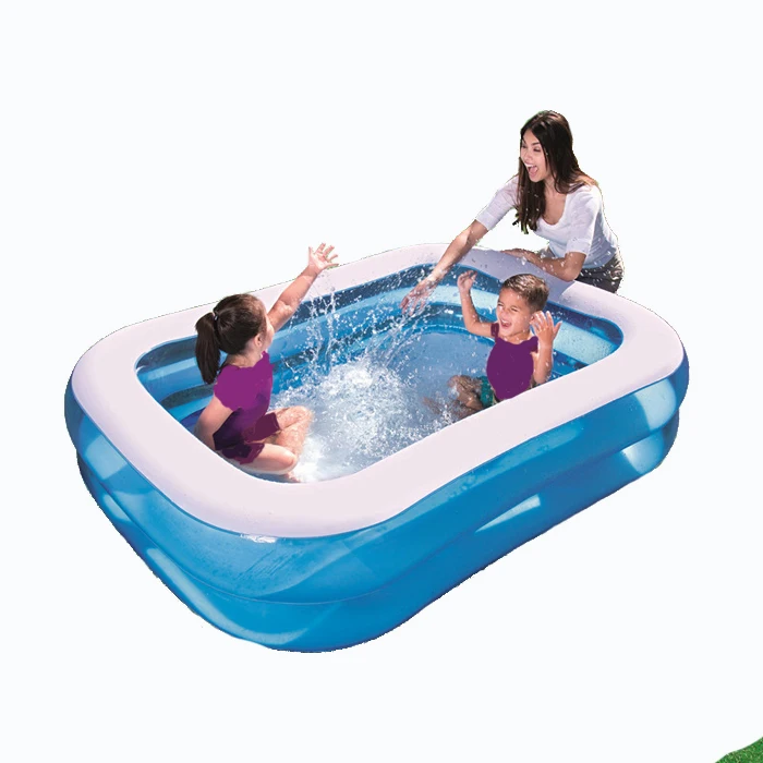 Rectangle Transparent Children Plastic Family Large Garden Outdoor Ground Pvc Inflatable Swimming Pool