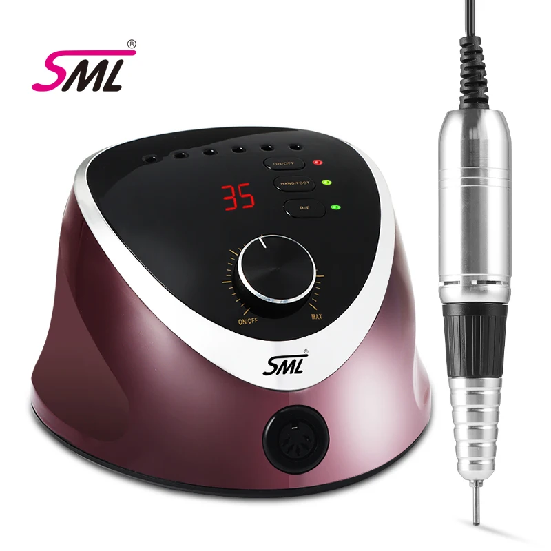 SML Own brand Professional Electric  Nail Drill Machine  m12 machine nail drill with drill bits set
