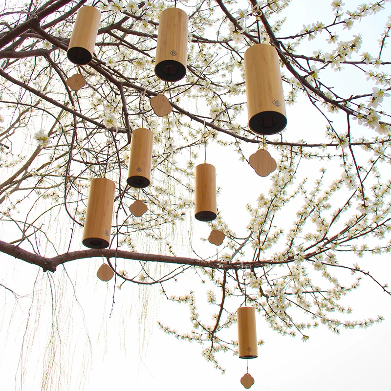 Sound healing musical wind chimes Bamboo Wind Chimes handbels for meditation yoga Hand-Cranked Wind Chimes