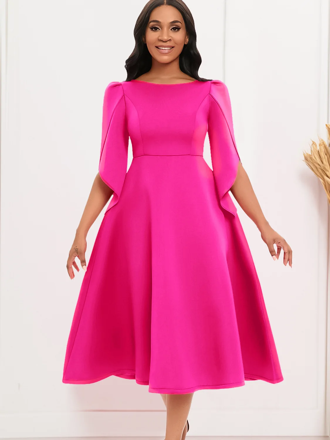 Latest Design Plus Size African Wedding Dresses Elegant Party Dresses For Women Evening Formal Dresses With Big Hem
