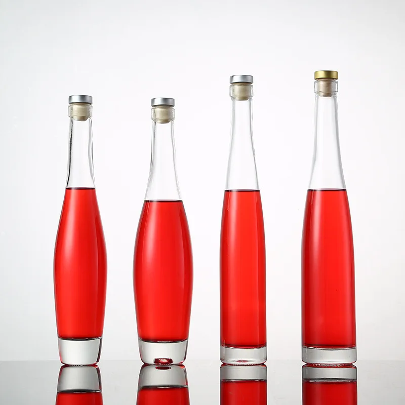 Wholesale 750ml Glass Wine Liquor Bottle Glass Brandy Gin Rum Tequila Vodka Spirits Bottle With Lid