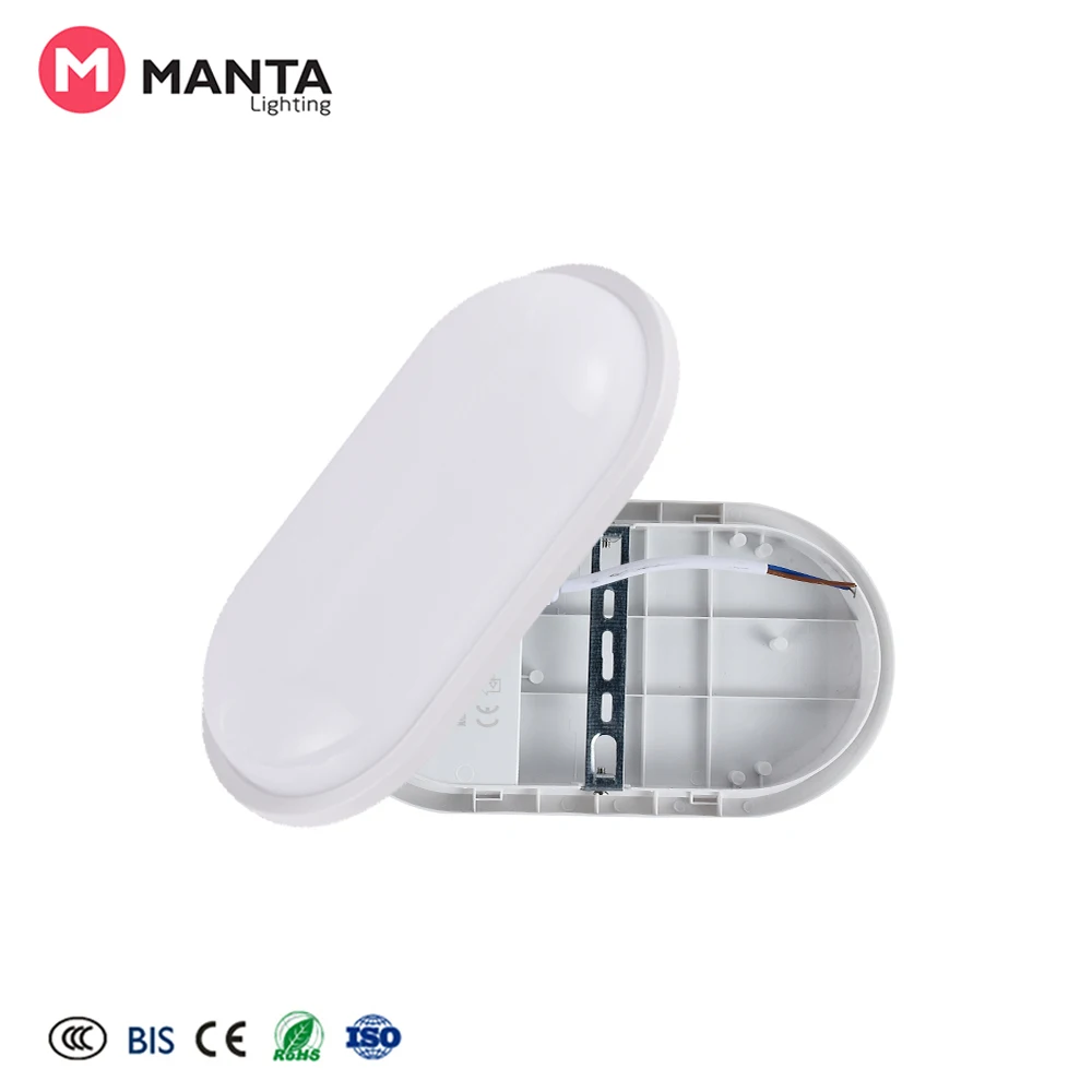 Frame Housing Cover With OEM IP65 Waterproof Ceiling Light 15W 20W Circle Oval Led Moisture-proof Lamp