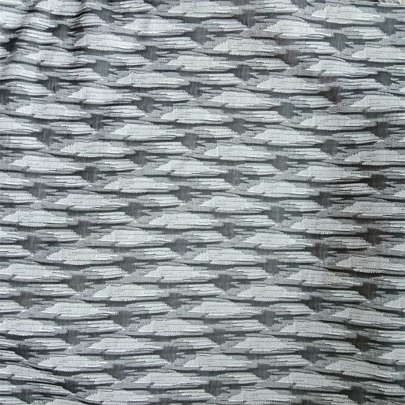 Black bark pattern 100% Polyester knitted Wheat pattern jacquard graphene hometextile fabric for Mattress and mattress cover