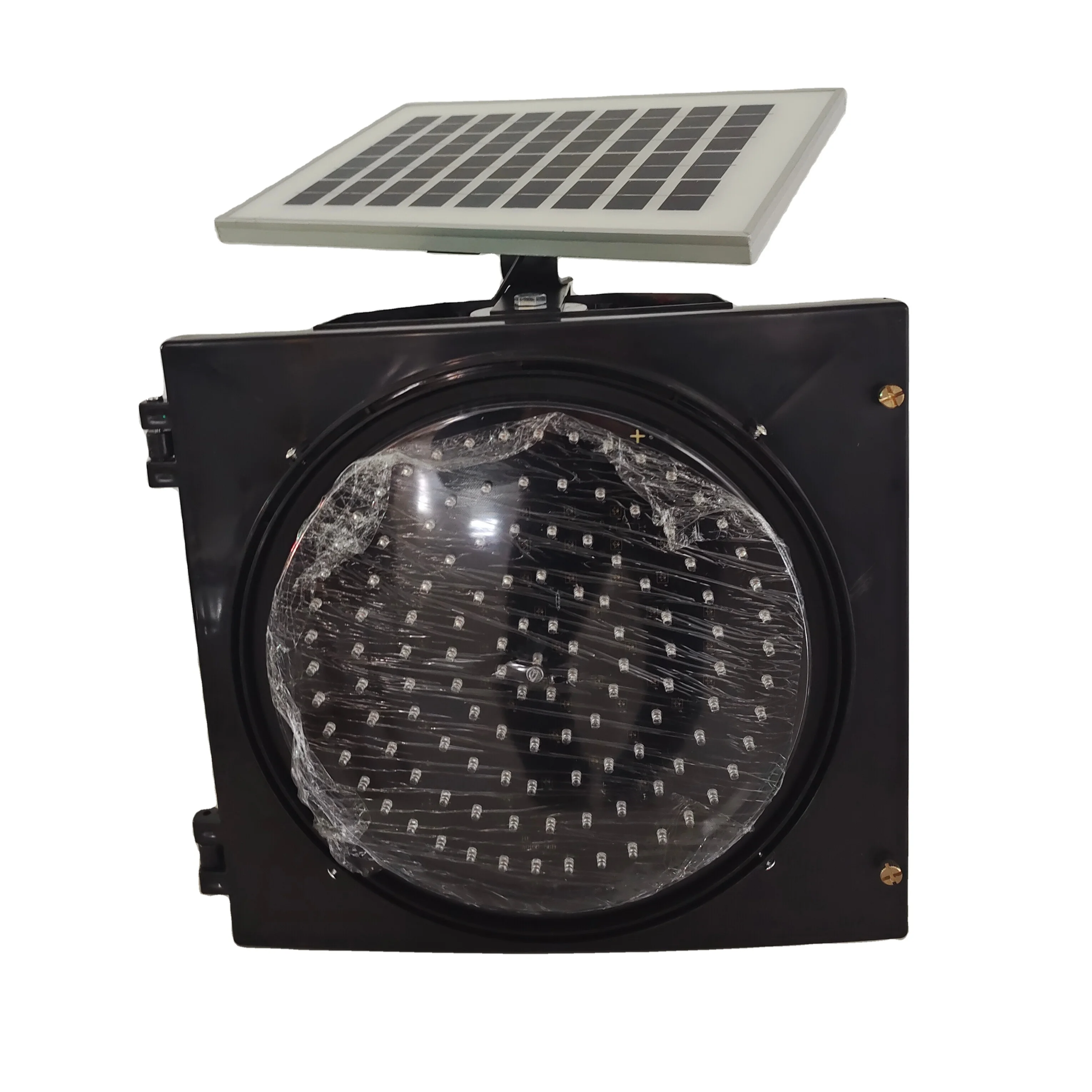 High quality traffic 300 mm solar Power amber high brightness yellow Warning flashing Light for safety warning