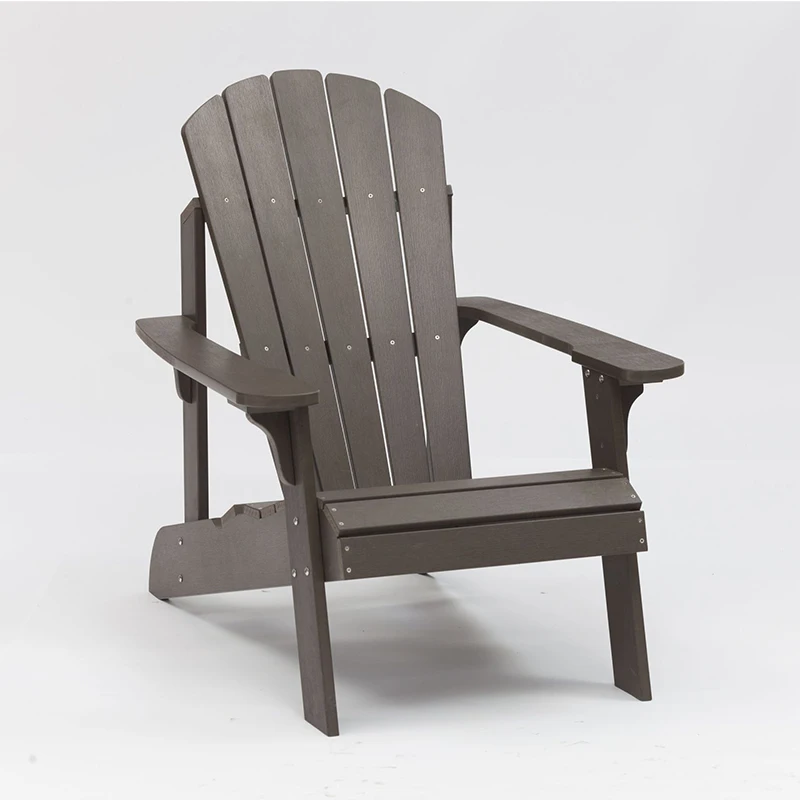Outdoor Adirondack Chair Lounger All Weather Fade Resistant Plastic Wood Garden Chair