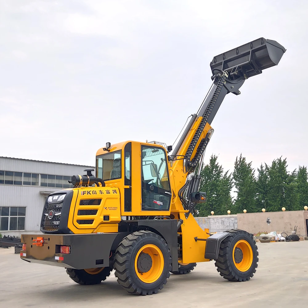 Wheel Telescopic Loader 4 Wheel Steering Mini Telehandler Telescopic Boom Loader