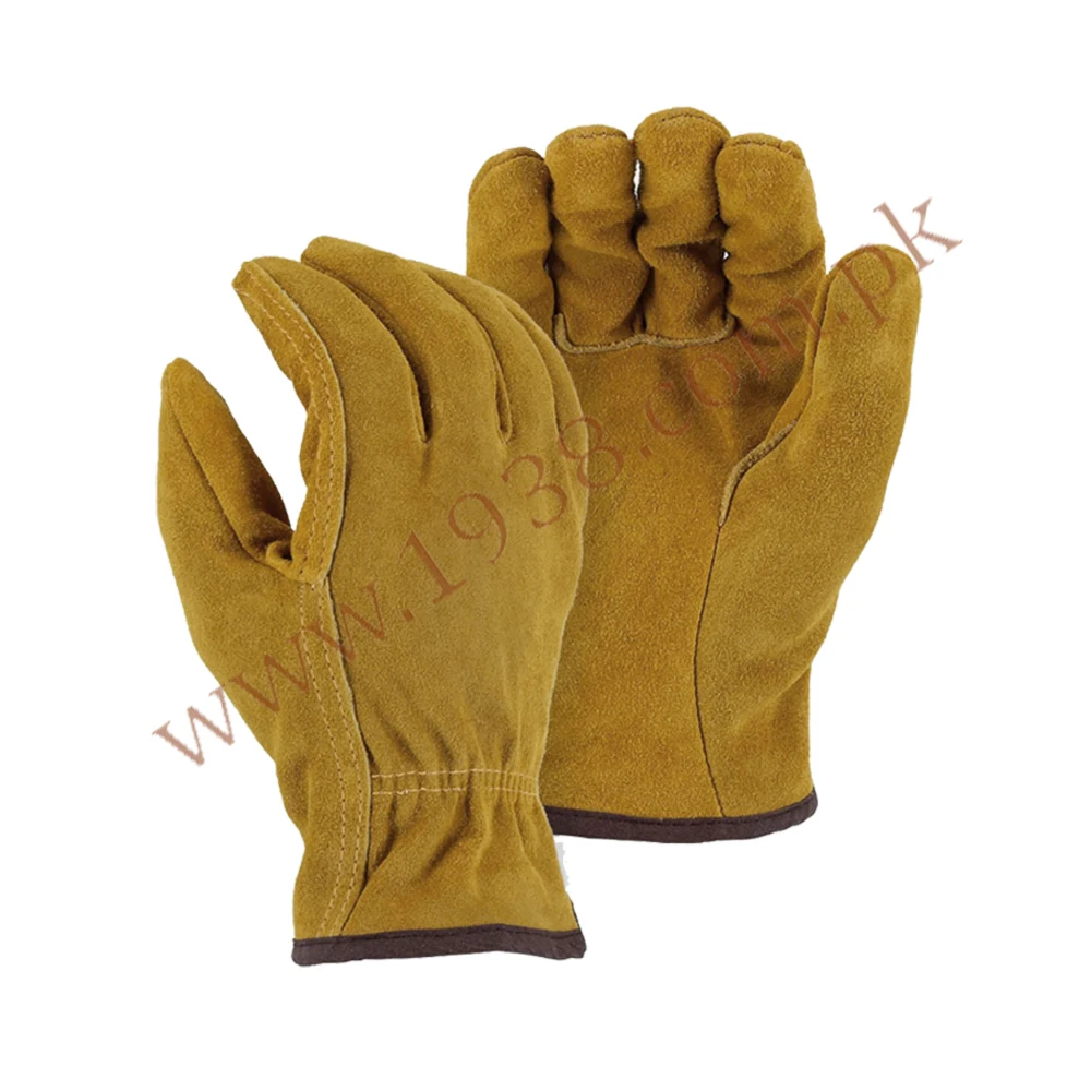 2022 Best Selling Driving Gloves Winter Lined Deerskin Drivers Glove With Reversed Back and Leather Strap