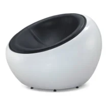 Modern soft cushion fiberglass egg ball chair