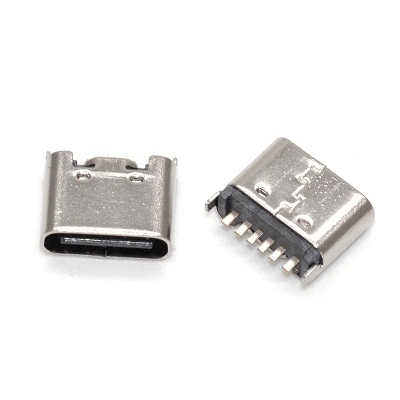  Прямая продажа с фабрики Высокое качество Usb 3 1 женский 6 Pin SMT C разъем