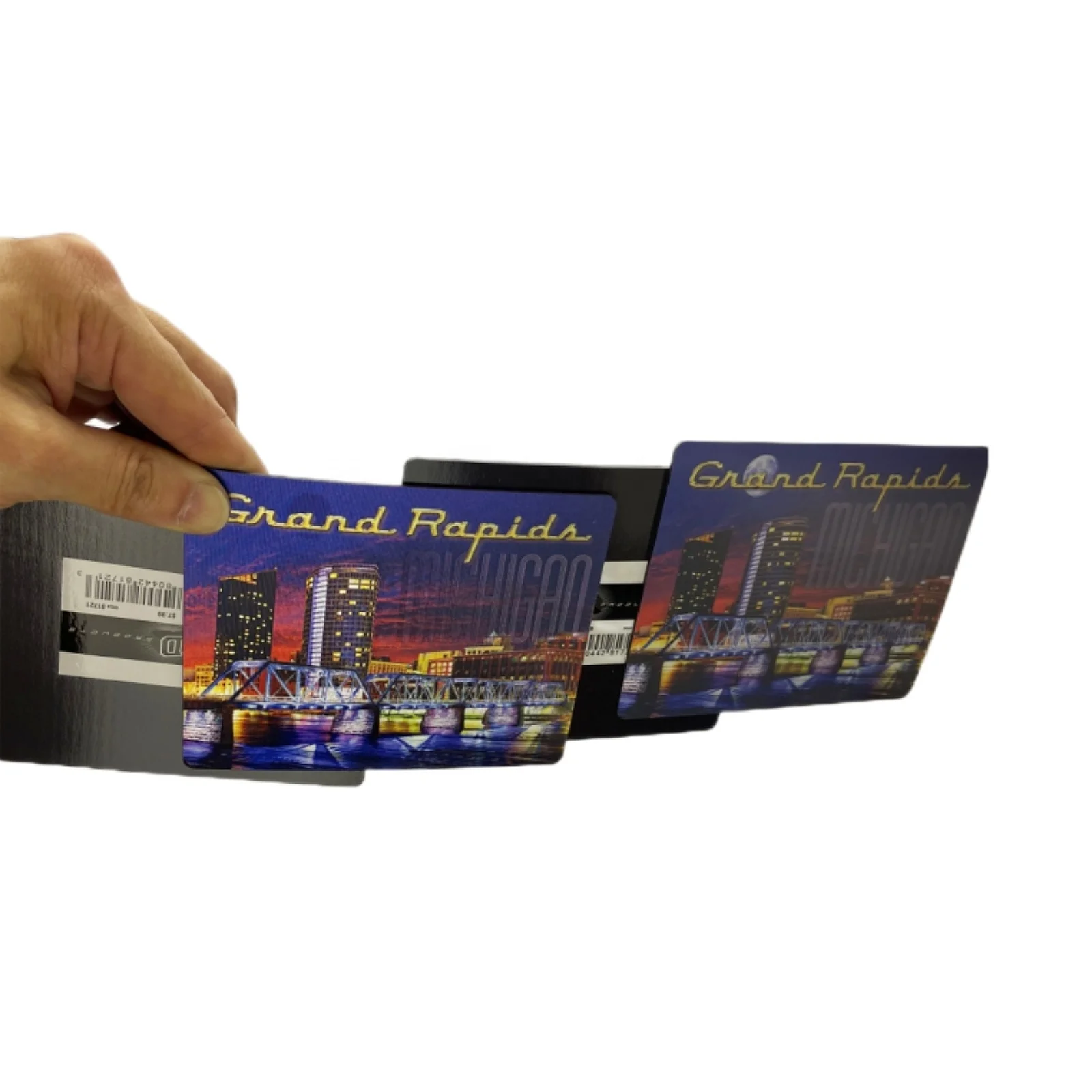 hot sales custom US city skyline style 3D lentiuclar fridge magnets  promotional magnet for gifts premiums and souvenir