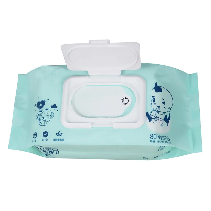 Natural Plant Extract Organic Bamboo Sanitation Baby Disposable Household Wet Wipes