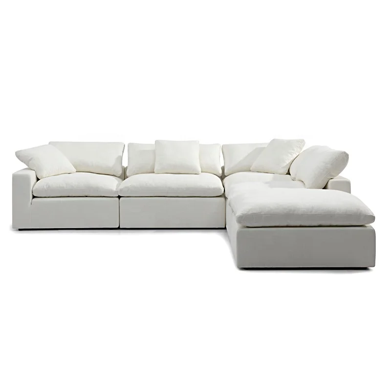 Noric L- Shape Pure Corner Sofa Set Furniture Sectional Couch
