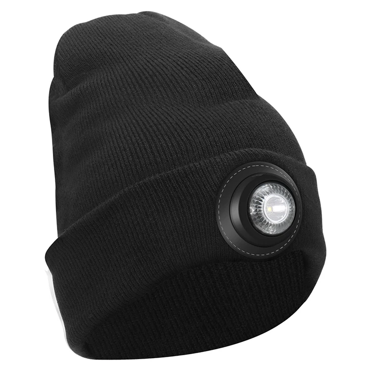 Winter Warm 2024 New 500 Lumens Headlamp Cap With 5 Bright Led High Power Beanie Torch Hat With Light For Camping Fishing