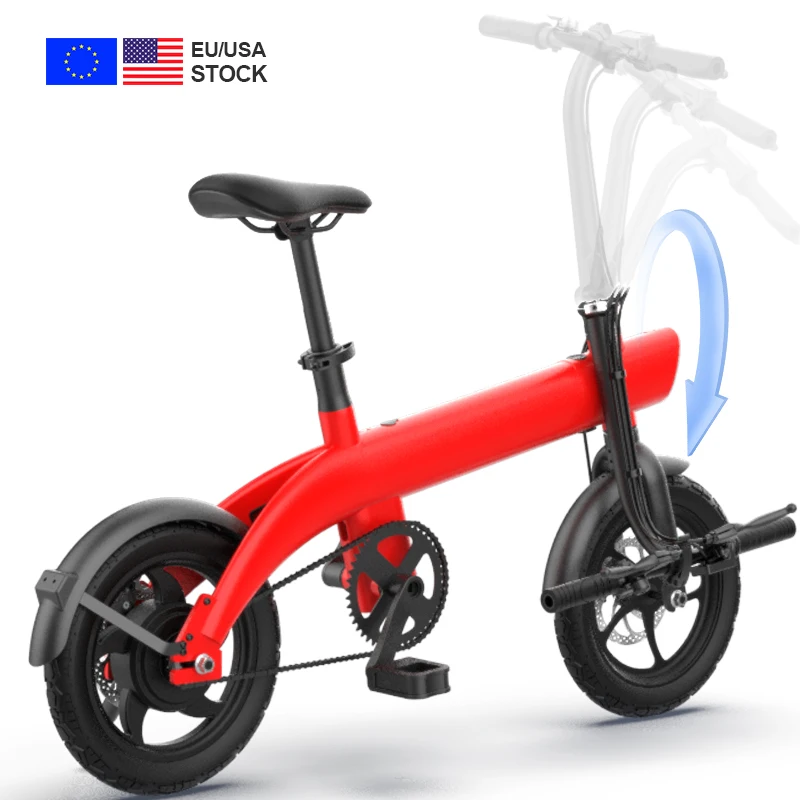 Europa Usa Warehouse Electronic Bicycle Folding Price 250w 36v 45km Ragne Small Ebike Velo Electrique Pliant Electric City Bike