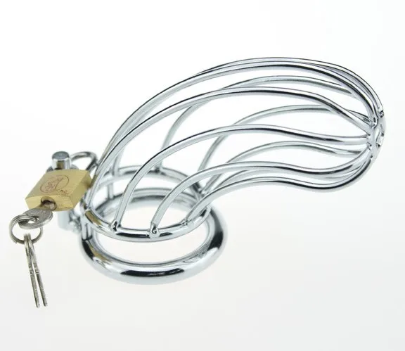Cheap Chastity Device For Men Metal Chastity Cage Stainless Steel Cock Cage With Lock Adult Sex Toys