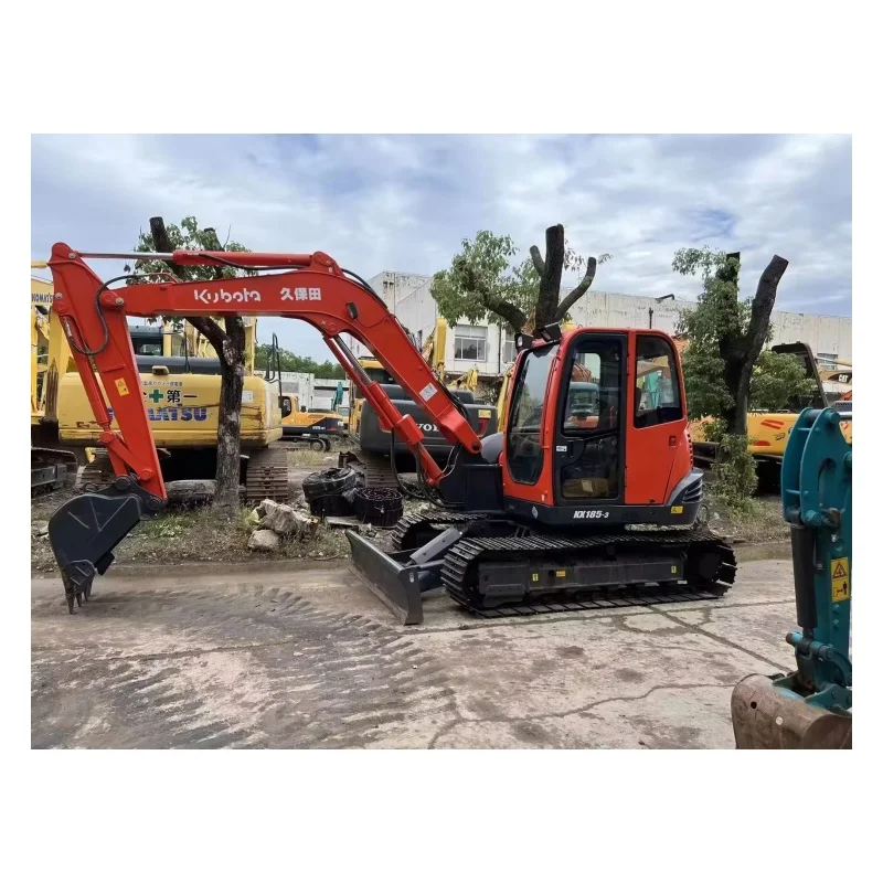 Оригинальный японский экскаватор Kubota kx185 Подержанный небольшой 8 5 тонный продаваемый по низкой цене удобно
