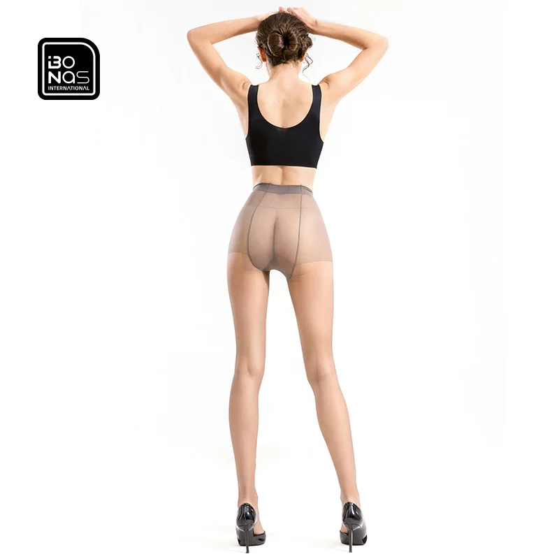 Bonas 20Denier Women Nylon Black Unbreakable Big Panel Ultra Sheer Lady Tights Sexy Stocking Hosiery
